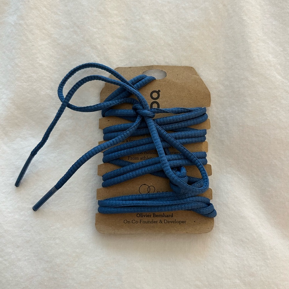 On Cloud running shoe replacement laces